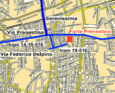 Mappa della zona dove si trova il Forte (100celle)